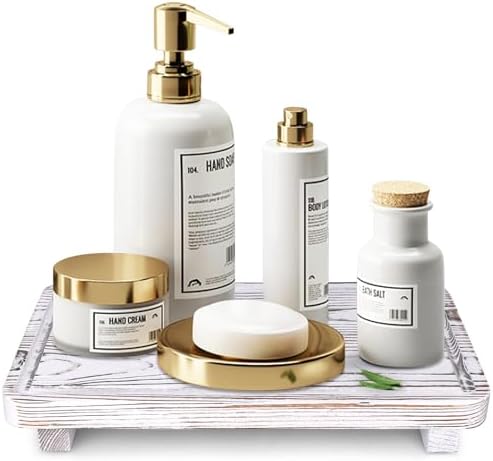 White Bathroom Trays Pedestal