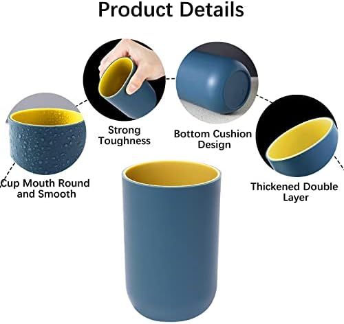 Discover the Yeulluey 4-Piece Bathroom Cups Set - Stylish Durable and Perfect for Daily Use