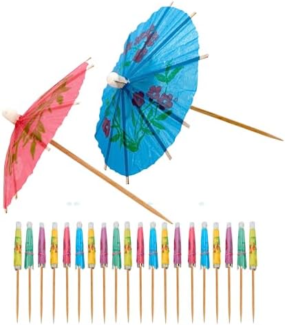Stylish 20-Piece Cocktail Umbrellas