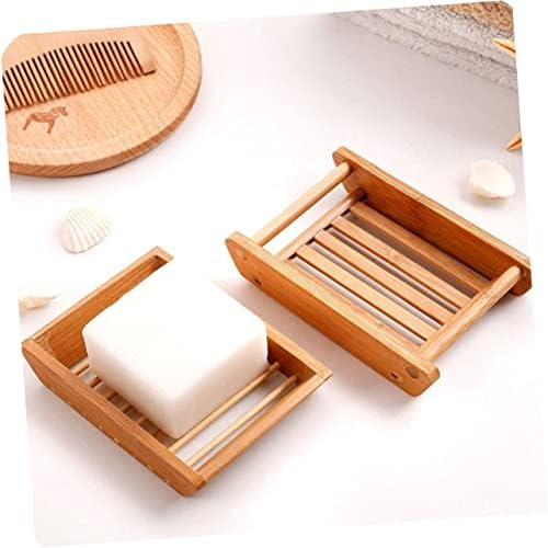 MAGICLULU 1Pc Creative Retro Wooden Soap Dish for Bath