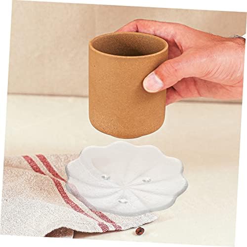 4-Piece Glass Saucer Set for Home Restaurant Event Use Heat Resistant Durable