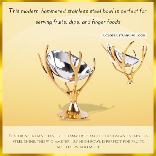 GUTE Decorative Antler Nut Bowl