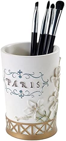 Avanti Linens - Tumbler Hand Painted Resin chic bathroom decor Paris Botanique Collection