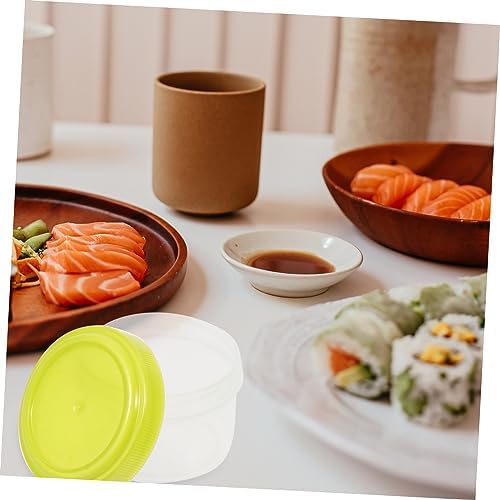 BRIGHTFUFU Square Condiment Lids Set with Squeeze Bottles for BBQ Salads Storage
