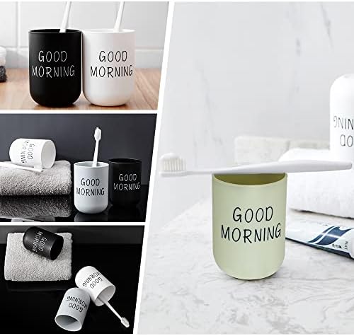 4-Piece Reusable Eco-Friendly Bathroom Tumbler Perfect for Travel and Daily Use