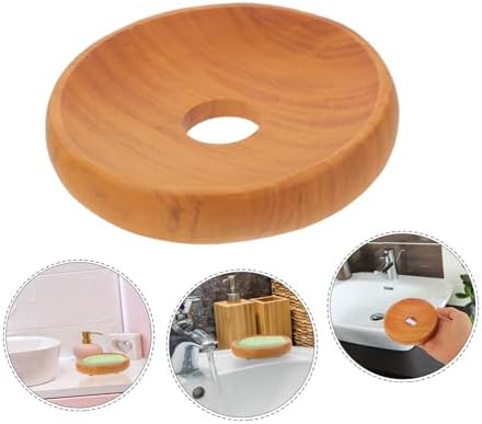 Natural Wood Soap Dish for Bathroom
