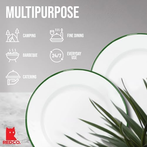 Bring Home a Set of 4 Rustic Metal Dinner Plates for Family Get-together