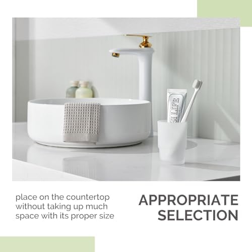 Angle Simple Frosted Glass Tumbler for Toothbrush Toothpaste