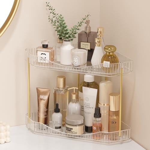 Lifewit 2-Tier Corner Bathroom Counter Organizer