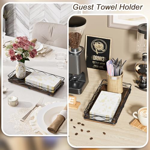 Lixple 13 Metal and Wood Toilet Tank Organizer