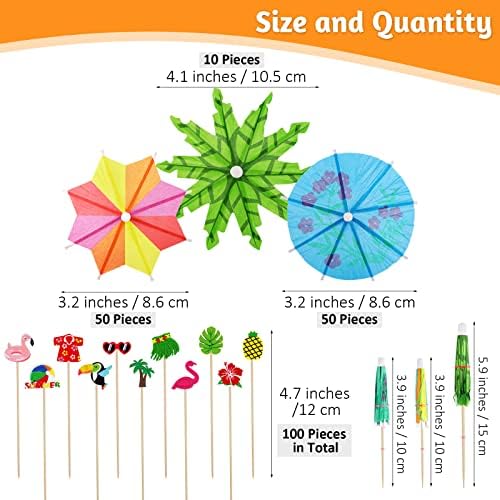 210-Piece tropical cocktail bamboo toothpick set for luau