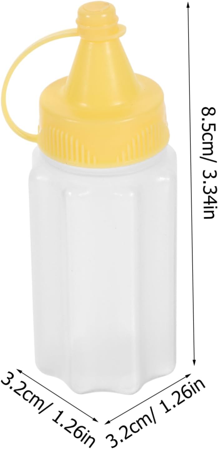 12-Piece Set of Mini Squeeze Bottles compact and practical condiment containers for salads dressings and more