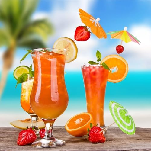 FFNIU 150-Piece Cocktail Umbrellas Assorted Colors Styles