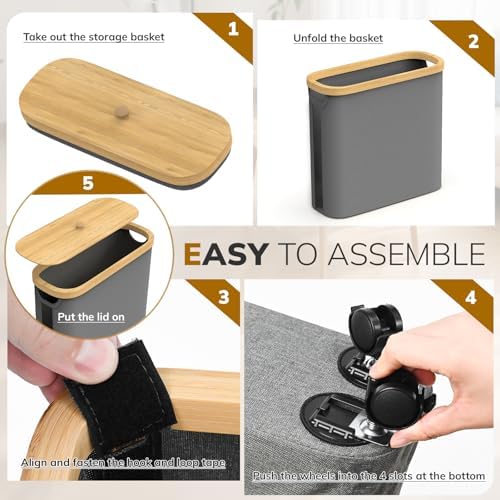 Convenient Toilet Paper Holder Organizer with Wheels for Bathroom Use