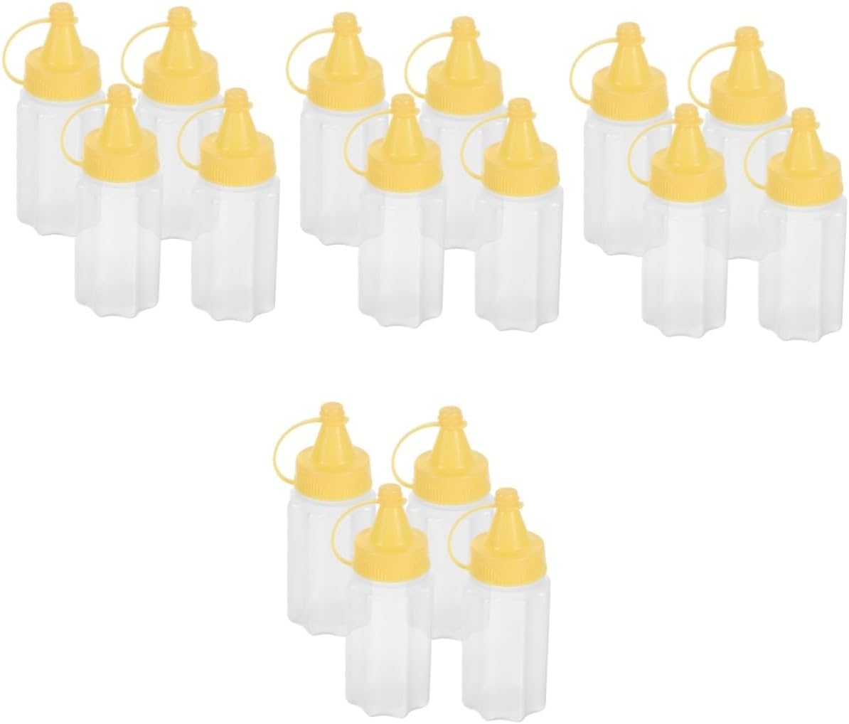 TIDTALEO 16 Pcs Mini Condiment Squeeze Bottles Set