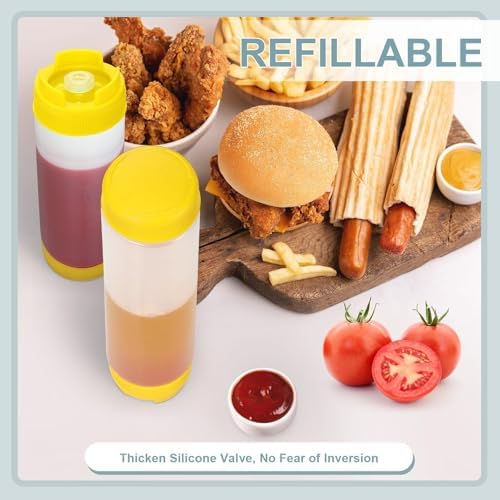 5 x 16oz Squeeze Bottles for Sauces