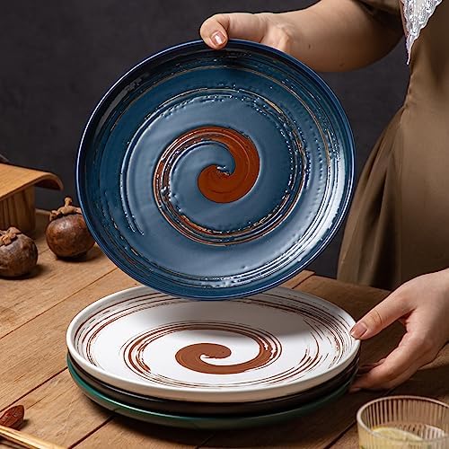 Colorful 101-inch Dinner Plates Set of 4 Classic Design