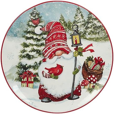 Certified Christmas Gnomes 11 Dinner Plates Set of 4