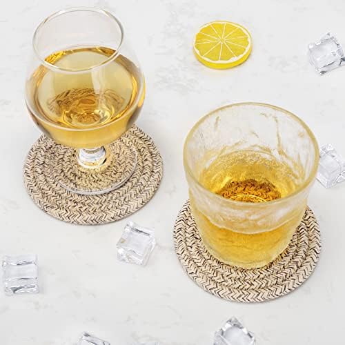 ABenkle Heat-Insulated 8-Piece Coasters Set Durable for Home Kitchen