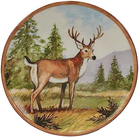 Certified International Mountain Summit 1075 Dinner Plate Set Multicolor