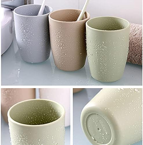 3-Piece Reusable Tumbler Toothbrush Holder Set Fashionable and Durable for Home and Travel
