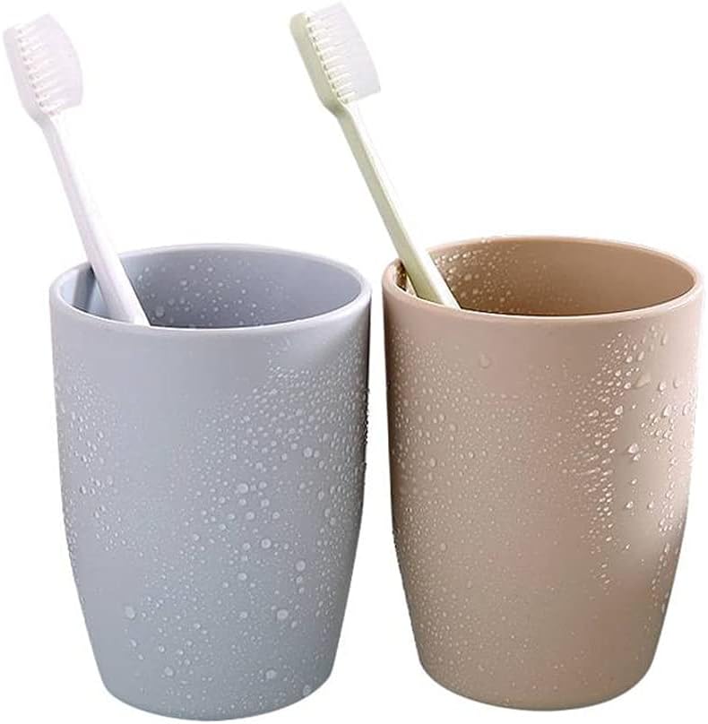 3-Piece Reusable Tumbler Toothbrush Holder Set Fashionable and Durable for Home and Travel