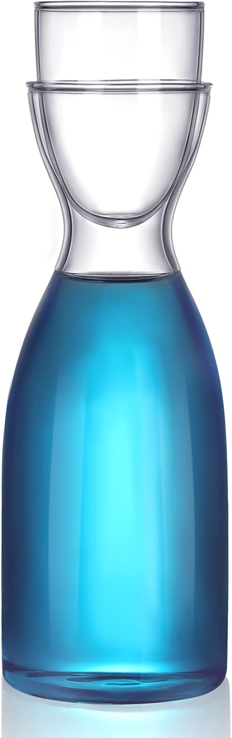 CHENGU Bedside Water Carafe Set for Clean Living