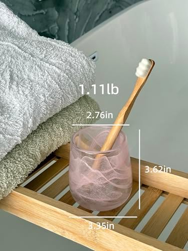 Bathroom Accessories Pink Glass Tumbler