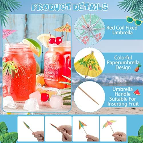 180-Piece tropical cocktail picks