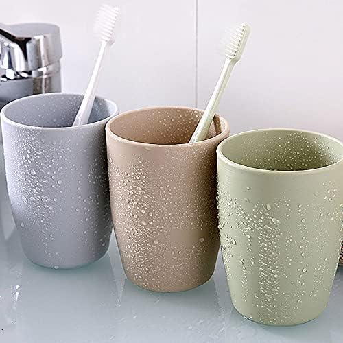 3-Piece Reusable Tumbler Toothbrush Holder Set Fashionable and Durable for Home and Travel