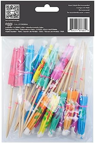 Stylish 20-Piece Cocktail Umbrellas