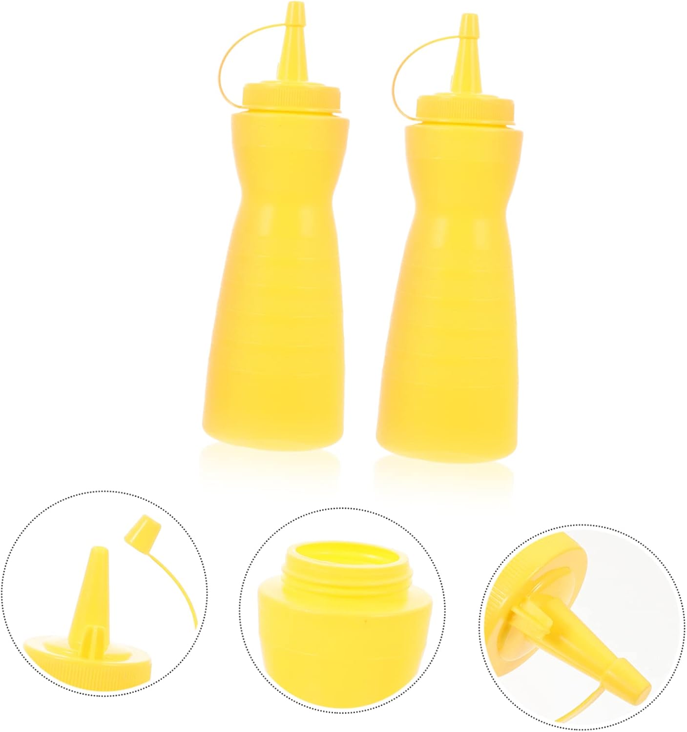 Zerodeko 2 Pack Sauce Seasoning Squeeze Bottles 400ml