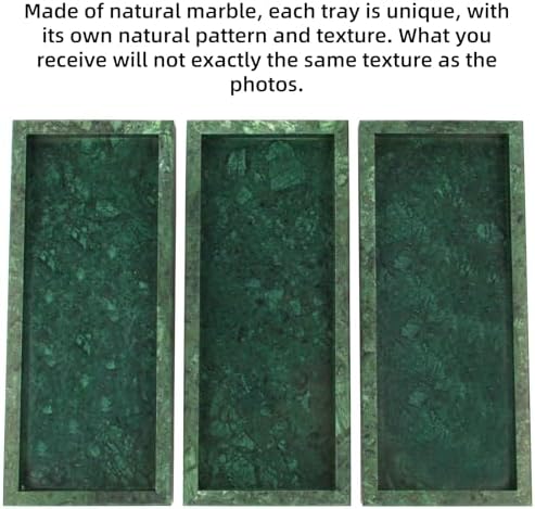 HESHIBI Marble Vanity Tray with Green Color
