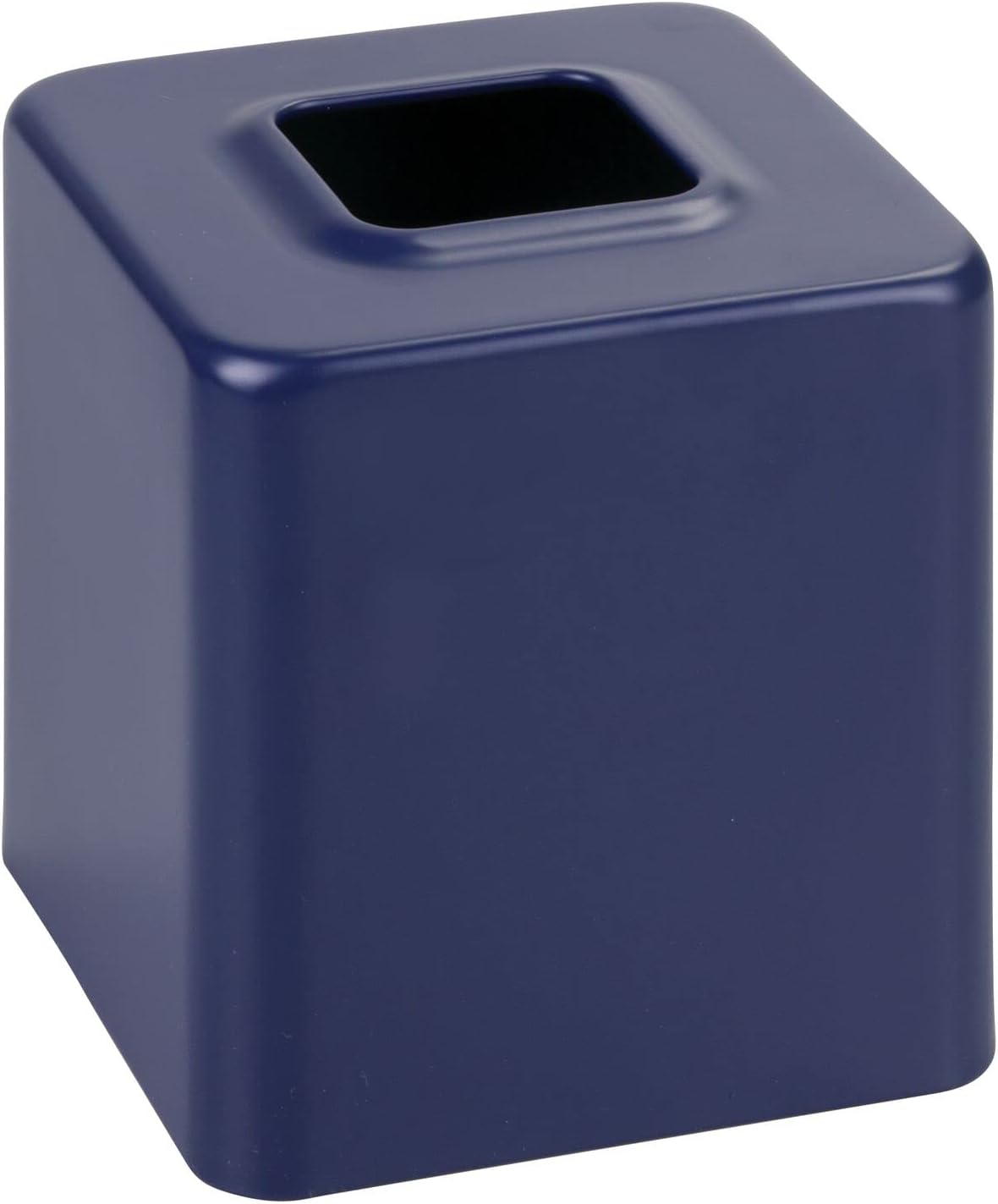 mDesign Metal Square Tissue Box Cover Modern Facial Paper Holder