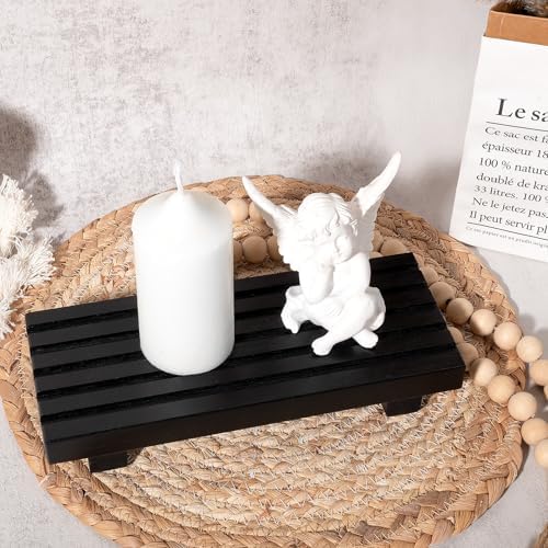 Durable Wooden Bathroom Tray Pedestal Stand for Kitchen Bathroom