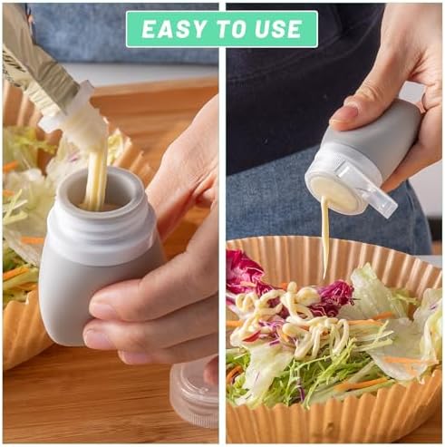 4-Piece Travel-friendly Squeeze Salad Dressing Set