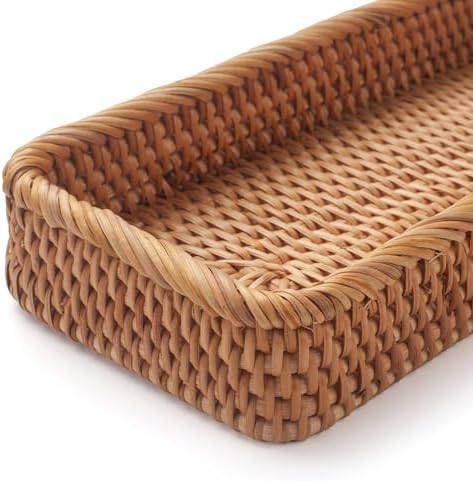Natural Rattan Bathroom Vanity Trays