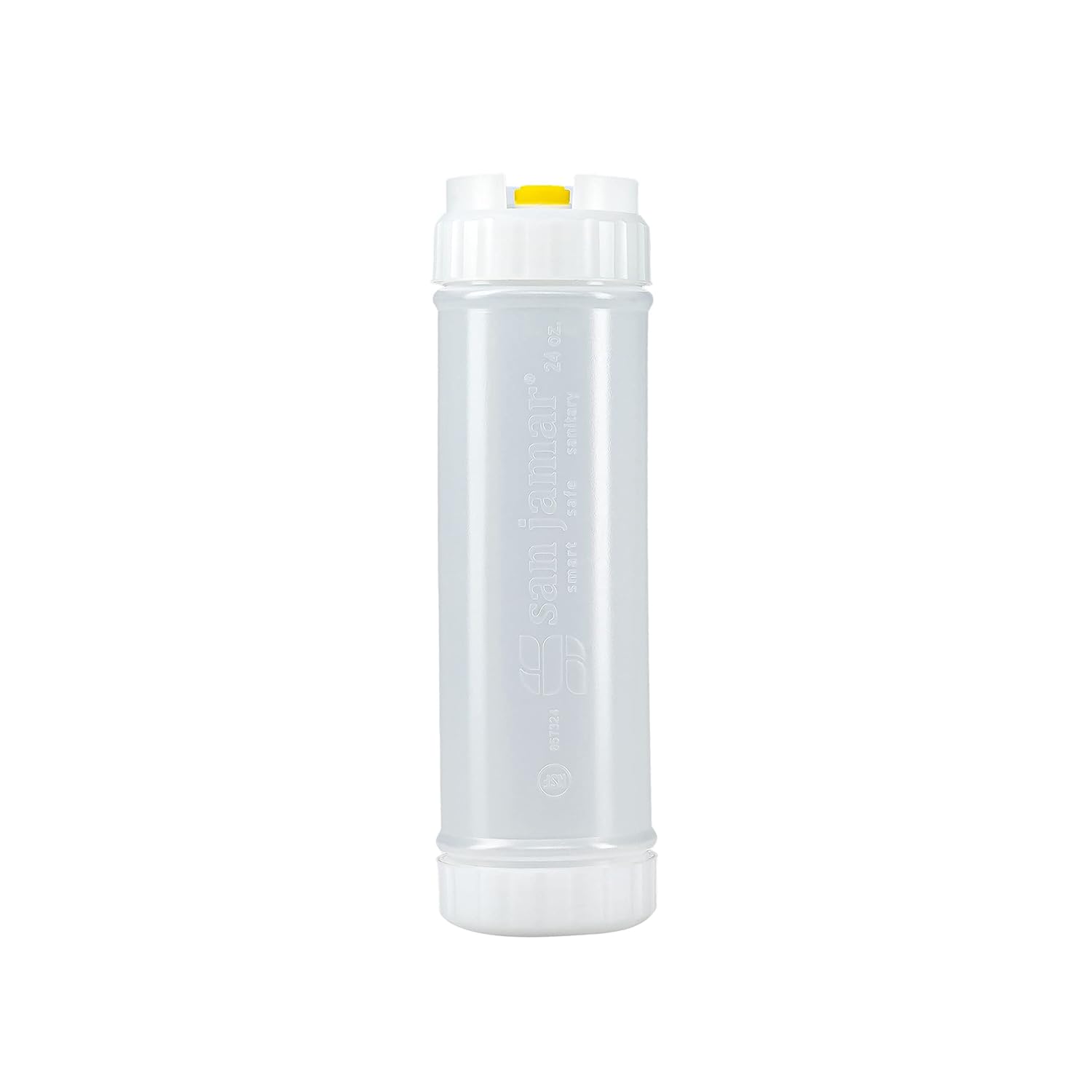 San Jamar Ez Kleen Sauce Bottle 24 Ounces White Pack of 6