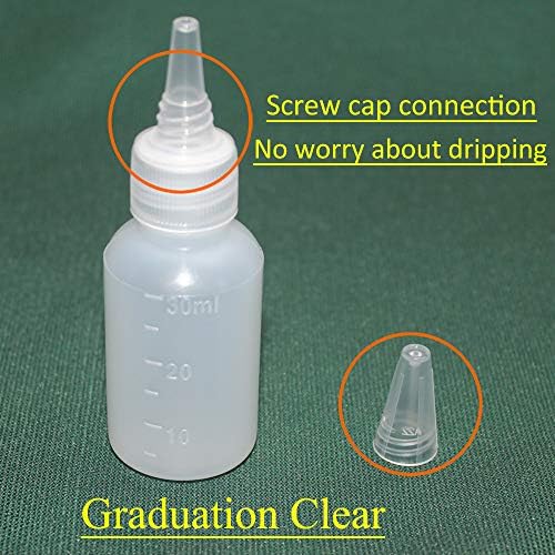 Set of 24 Party-Ready Squeeze Bottles for Cookie Decorating More