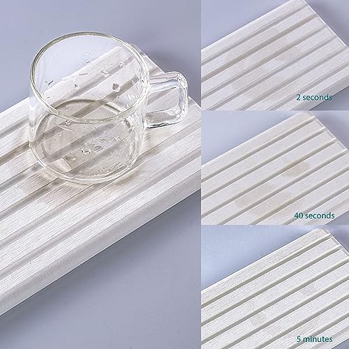 2-Piece Premium Blue silicone Coasters for Kitchen Bathroom