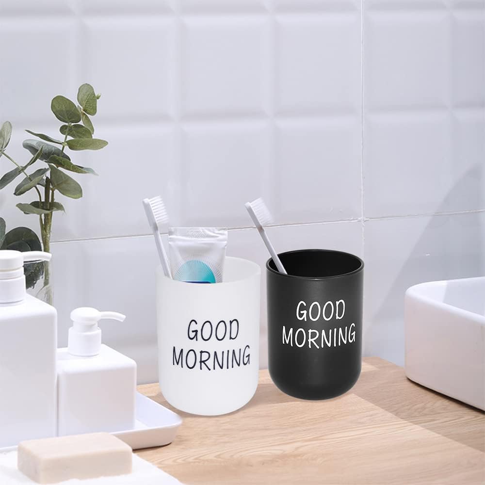 4-Piece Reusable Eco-Friendly Bathroom Tumbler Perfect for Travel and Daily Use