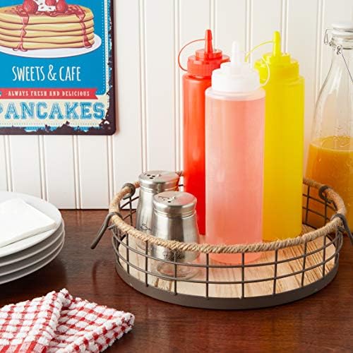 Juvale Plastic Squeeze Bottles 32 oz 6-Pack - Durable Perfect for Kitchen Essentials