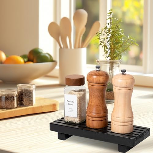 Durable Wooden Bathroom Tray Pedestal Stand for Kitchen Bathroom