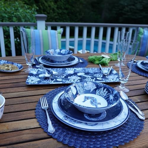 Certified International Melamine Dinner Plates Multicolored Set of 6
