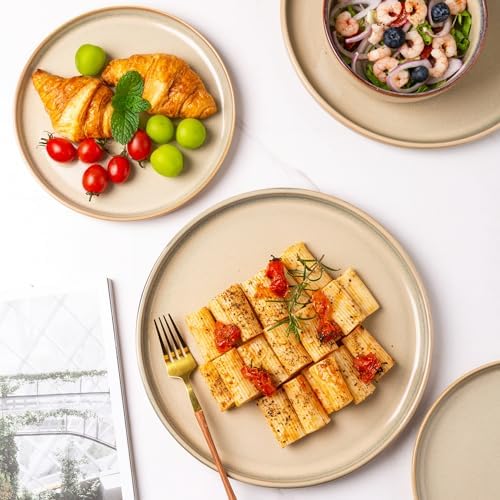 handcrafted oval dinner plates set