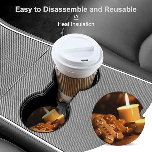 2-Piece Car Coasters for Cup Holders