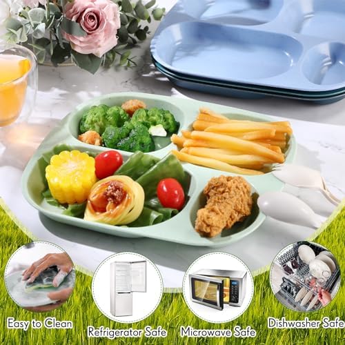Vesici Reusable 8-Piece Divided Plates