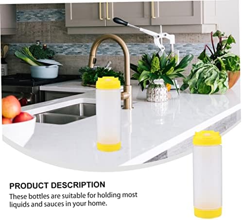 Cabilock Dual headed Squeeze Bottle for Ketchup and Condiments