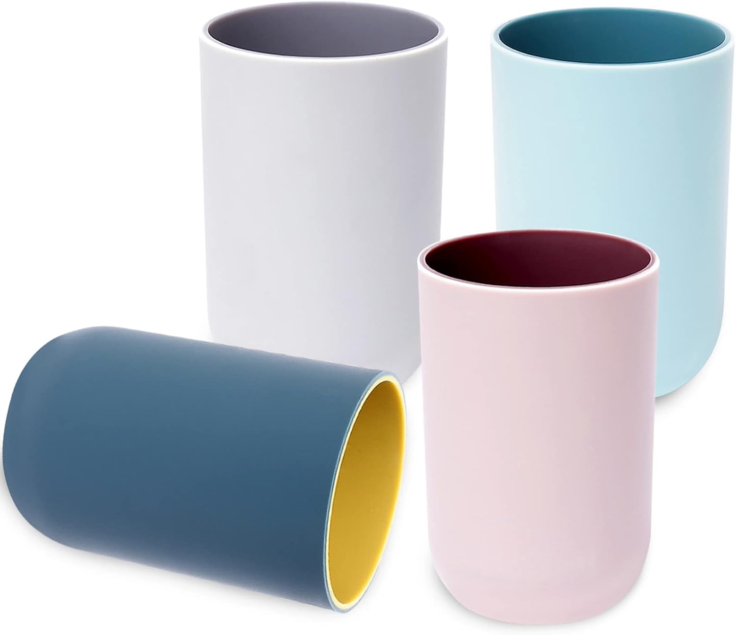 Discover the Yeulluey 4-Piece Bathroom Cups Set - Stylish Durable and Perfect for Daily Use