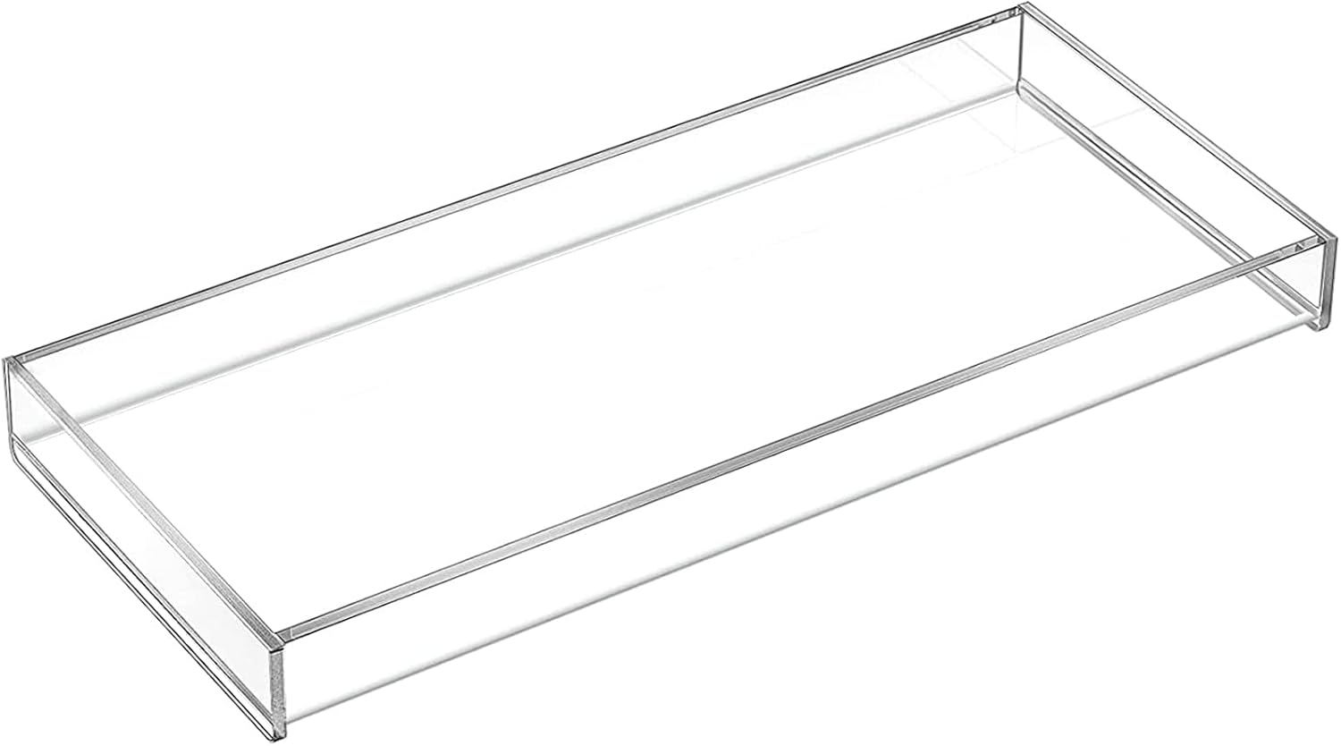 MaxGear Acrylic Vanity Tray - Clear Bathroom Storage Organizer